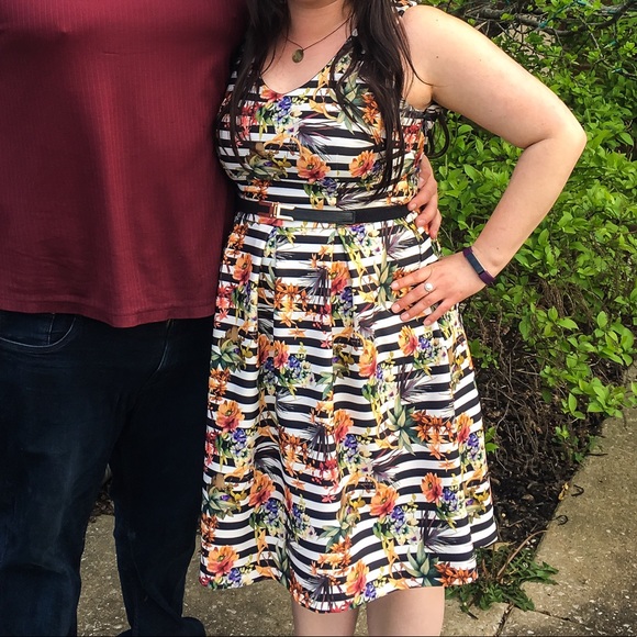 Leslie Fay floral dress - Picture 3 of 3